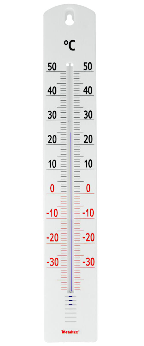 METALTEX großes Außenthermometer Quecksilberfrei mit Prismaglas