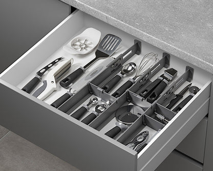 Metaltex Multi-Fit PLUS Schubladen-Organizer / Schubladenteiler