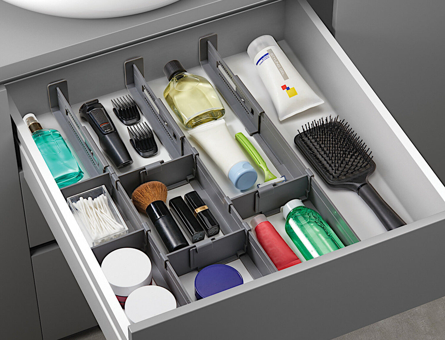 Metaltex Multi-Fit PLUS Schubladen-Organizer / Schubladenteiler