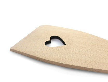 10er SET METALTEX 570304010 Pfannenwender HEART aus Buchenholz mit Herz-Ausschnitt / Backzubehör / Kochzubehör