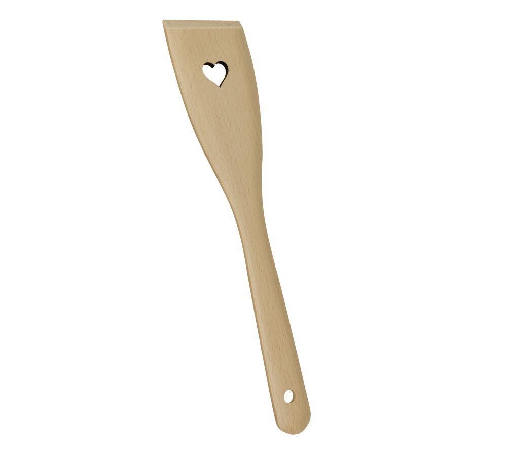 METALTEX 570304010 Pfannenwender HEART aus Buchenholz mit Herz-Ausschnitt / Backzubehör / Kochzubehör