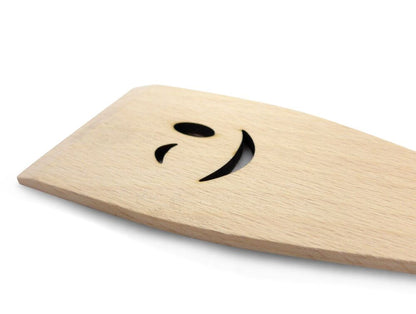 10er SET METALTEX 570306010 Pfannenwender SMILEY aus Buchenholz mit Smiley-Ausschnitt / Backzubehör / Kochzubehör