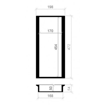 Mehrzweckeinsatz NUSSBAUM 30er Schubl. B 198 x T 472 mm passend für Hettich ComfortLine 19 mm Schubladen
