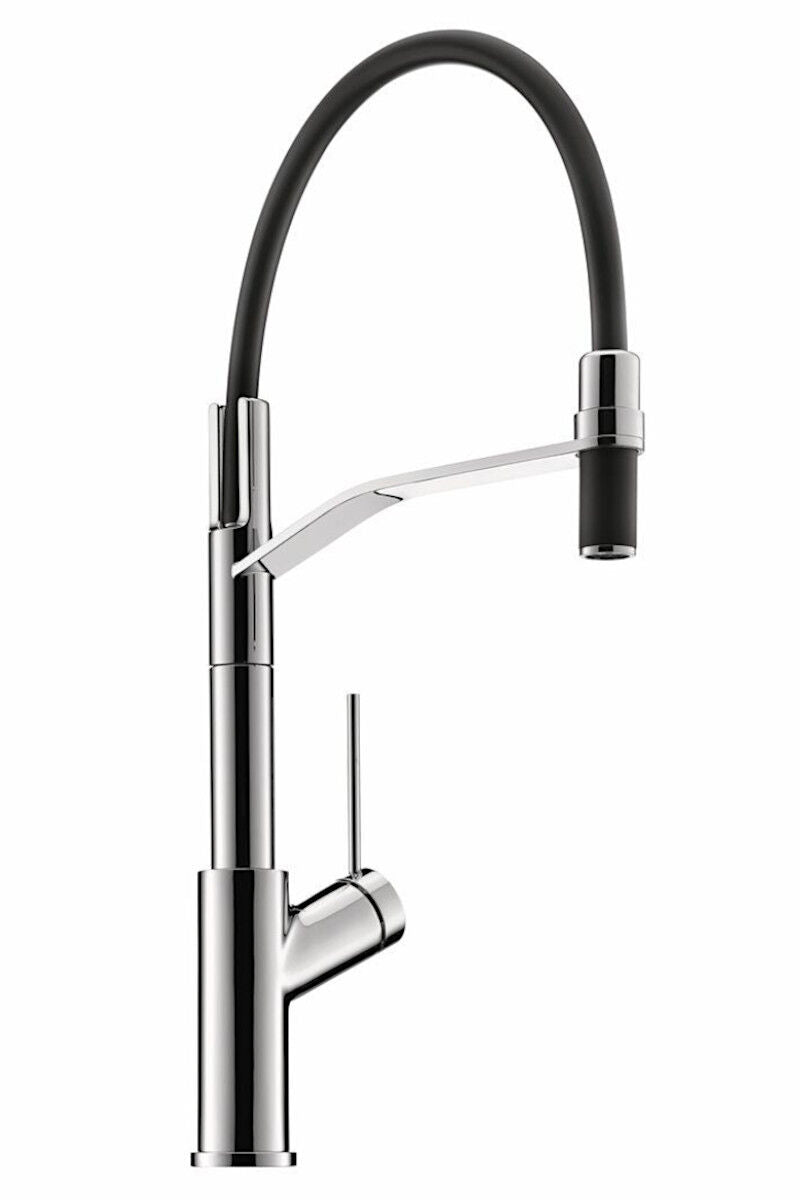 NABER Armatur Linea MIO 5 chrom, Hochdruck mit 1-Strahl-Handbrause / Küchenarmatur / Einhebelmischer