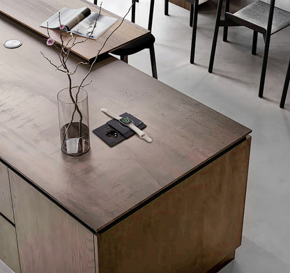 EVOLine Circle80 mit Schiebedeckel DisQ, schwarz matt, eckig