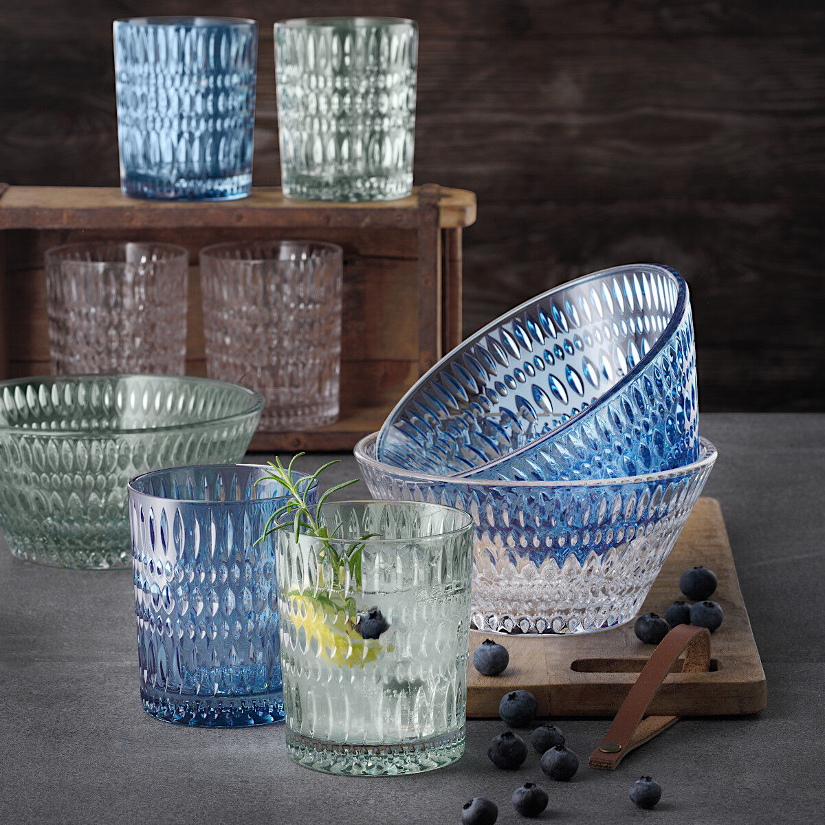NACHTMANN 105389 ETHNO Tumbler VINTAGE BLAU 2er Set – Bild 7
