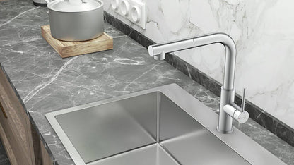 NABER Armatur NAMOR 4 mit schwenkbarem Brauseauslauf / Küchenarmatur / Einhebelmischer – Bild 7