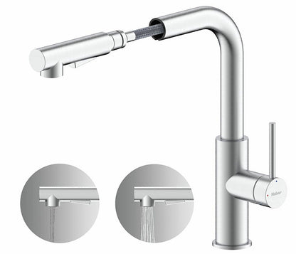NABER Armatur NAMOR 4 mit schwenkbarem Brauseauslauf / Küchenarmatur / Einhebelmischer – Bild 3