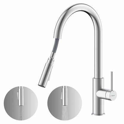 NABER Armatur NAMOR 6 mit schwenkbarem Brauseauslauf / Küchenarmatur / Einhebelmischer – Bild 3