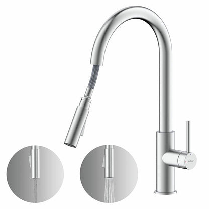 NABER Armatur NAMOR 6 mit schwenkbarem Brauseauslauf / Küchenarmatur / Einhebelmischer