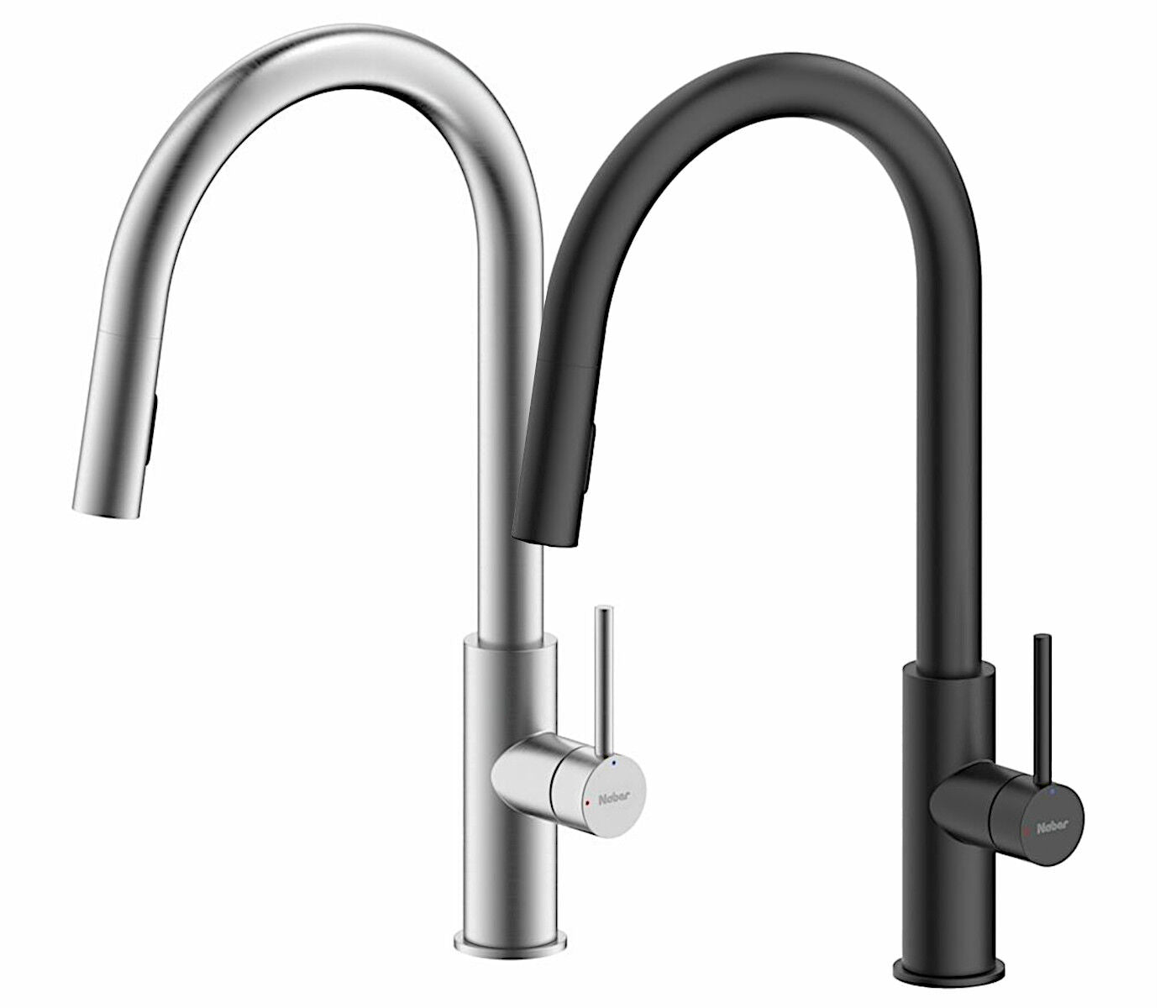 NABER Armatur NAMOR 6 mit schwenkbarem Brauseauslauf / Küchenarmatur / Einhebelmischer
