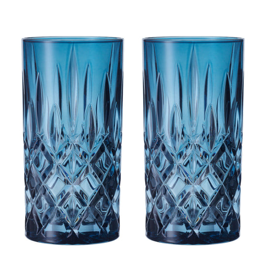 NACHTMANN 105441 NOBLESSE Longdrinkglas VINTAGE BLAU 2er Set