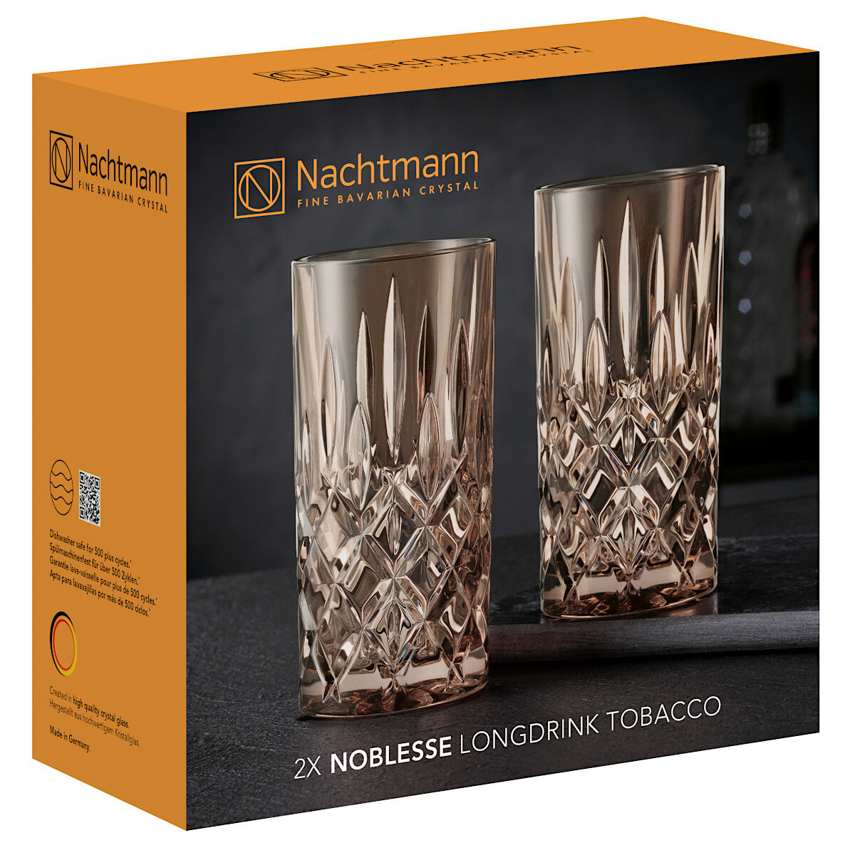 NACHTMANN 105444 NOBLESSE Longdrinkglas TOBACCO 2er Set – Bild 4
