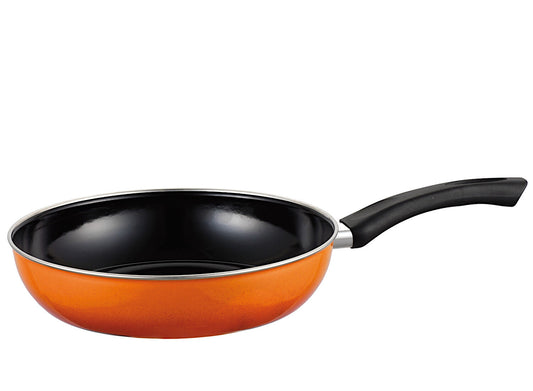 RIESS 0057-034 RIESS Emaille Pfanne Nouvelle extra stark 28 cm, CORALL / Bratpfanne