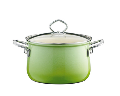 RIESS 0558-036 RIESS Emaille Topfset 5-tlg. Nouvelle extra stark, SMARAGD – Bild 3