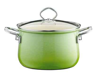 RIESS 0558-036 RIESS Emaille Topfset 5-tlg. Nouvelle extra stark, SMARAGD – Bild 2