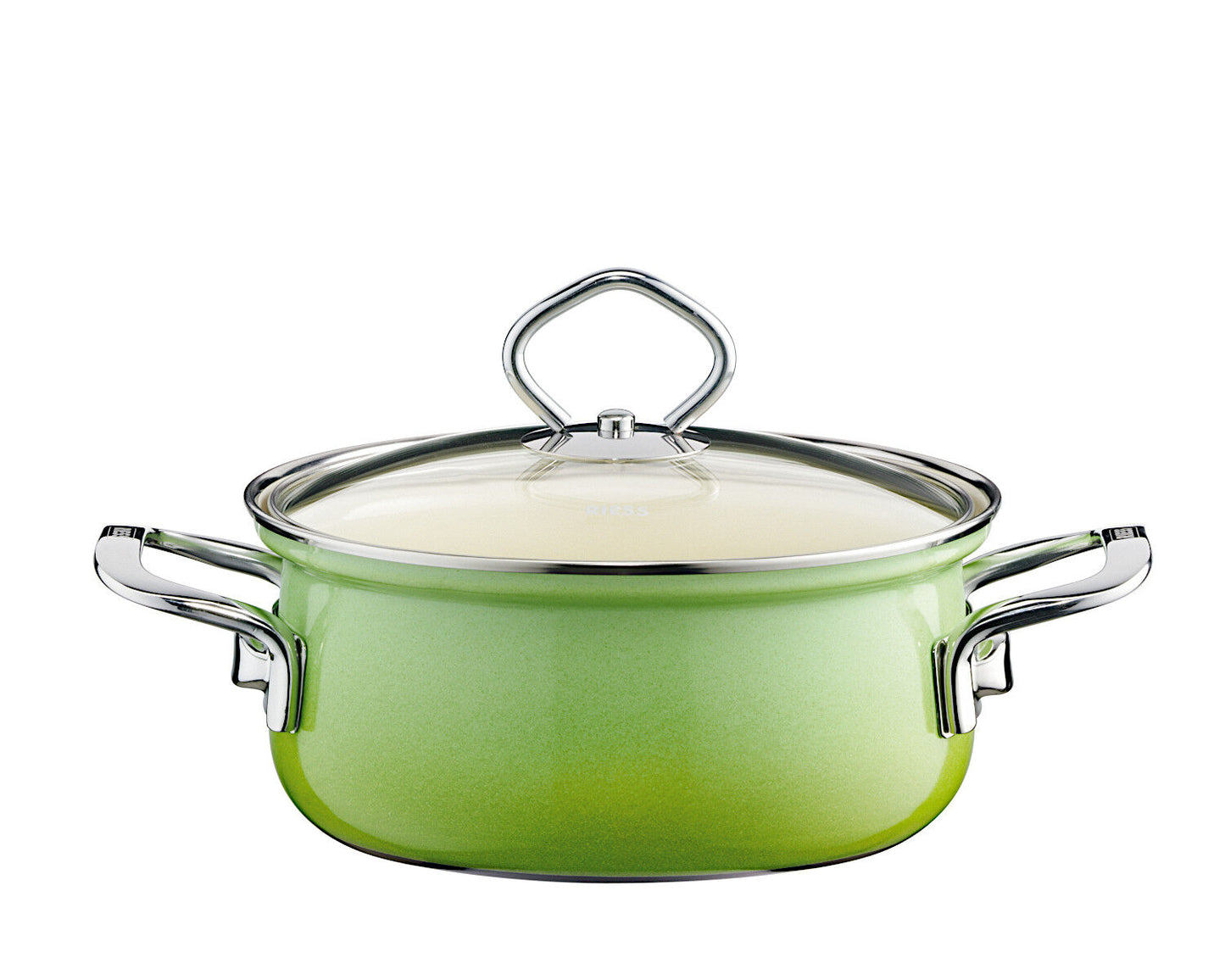 RIESS 0558-036 RIESS Emaille Topfset 5-tlg. Nouvelle extra stark, SMARAGD – Bild 5