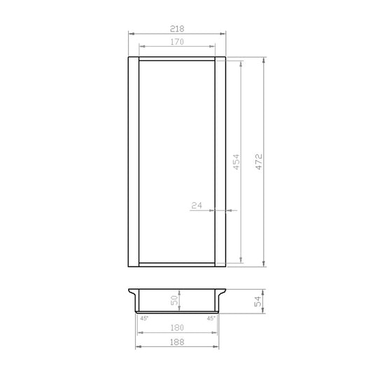 Mehrzweckeinsatz 30er Schubl. B 218 x T 472 mm passend für Blum Tandem 16 mm Schubladen