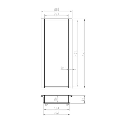 Mehrzweckeinsatz 30er Schubl. B 212 x T 472 mm passend für Blum Tandem 19 mm Schubladen