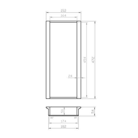 Mehrzweckeinsatz 30er Schubl. B 212 x T 472 mm passend für Blum Tandem 19 mm Schubladen