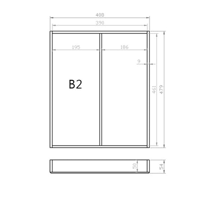 Mehrzweckeinsatz 50er Schubl. B 408 x T 479 mm passend für Grass Nova 16 mm Schubladen