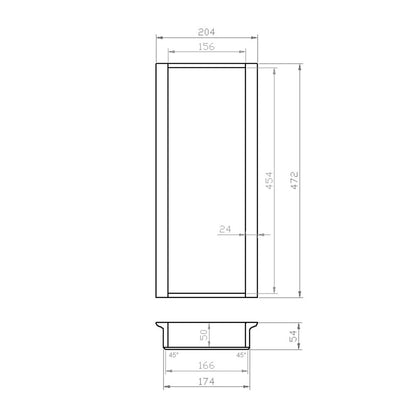 Mehrzweckeinsatz 30er Schubl. B 204 x T 472 mm passend für Hettich ComfortLine / GRASS DWD XP 16 mm Schubladen
