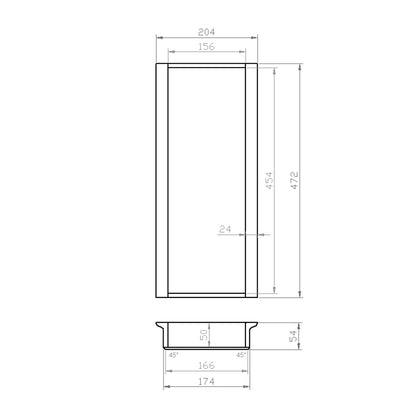 Mehrzweckeinsatz 30er Schubl. B 204 x T 472 mm passend für Hettich ComfortLine / GRASS DWD XP 16 mm Schubladen