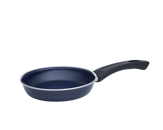 RIESS 0050-012 Omas Emaillepfanne 18 cm, KOBALTBLAU / Bratpfanne