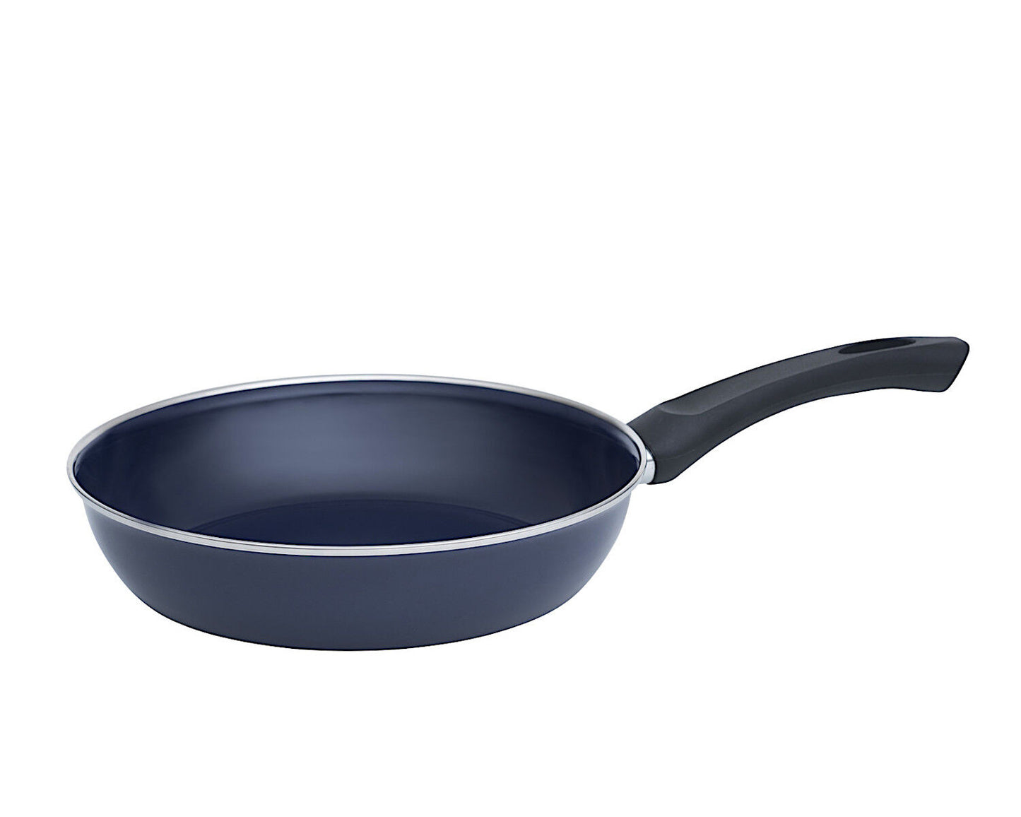 RIESS 0042-012 Omas Emaillepfanne 24 cm, KOBALTBLAU / Bratpfanne