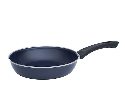 RIESS 0042-012 Omas Emaillepfanne 24 cm, KOBALTBLAU / Bratpfanne