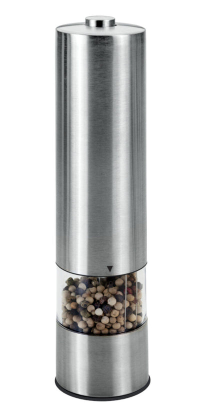 METALTEX Elektro Pfeffermühle Inox mit Licht / Gewürzmühle