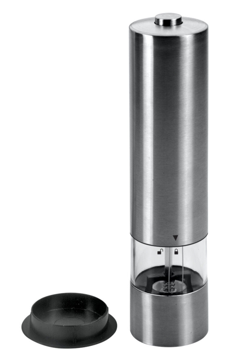 METALTEX Elektro Pfeffermühle Inox mit Licht / Gewürzmühle