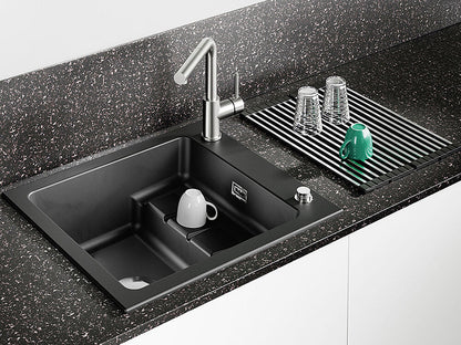 NABER Einbauspüle PickUP E mit Premium-Drehexzentergarnitur, ab 600 mm Schrankbreite, Keramik – Bild 3