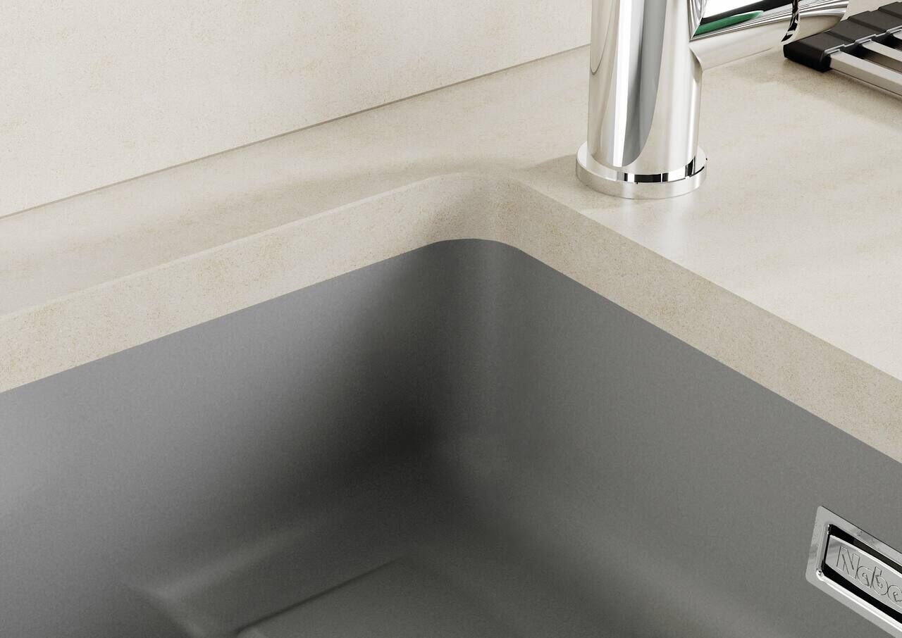 NABER Unterbauspüle PickUP U mit Premium-Drehexzentergarnitur, ab 600 mm Schrankbreite, Keramik – Bild 5