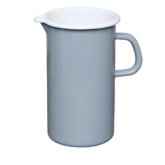 RIESS 0836-065 Emaillekrug 1,5 L, Pure Grey, H 19 cm / Emaille Krug