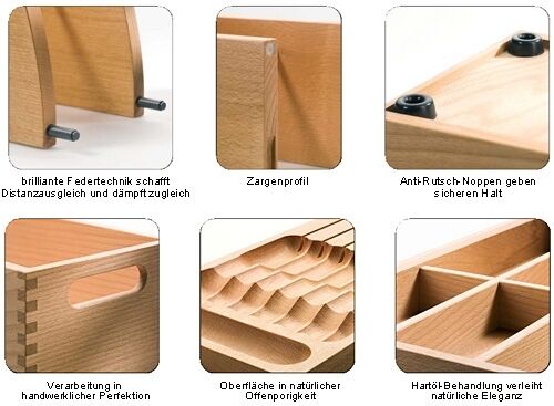 Gewürzgläsereinsatz 1 - Buche / REGOLARE Ergänzungsmodul