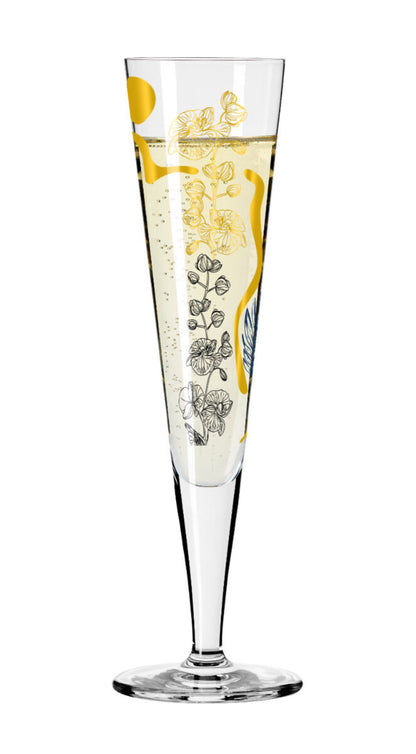 Ritzenhoff 1071038 Champagnerglas #38 GOLDNACHT Champus C. Lorenzo 2023 in Geschenkbox