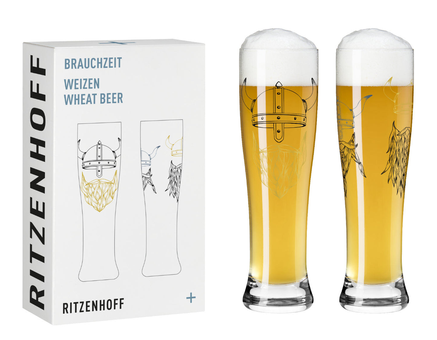 Ritzenhoff 3481009 BRAUCHZEIT Weizen 2er Set #17 #18 A. Vasconcelos 2023 / Bierglas / Weizenbierglas