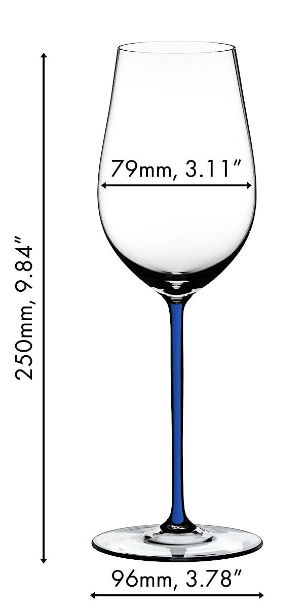 RIEDEL 4900/15D FATTO A MANO Riesling / Zinfandel Weinglas - Stiel DUNKELBLAU – Bild 2