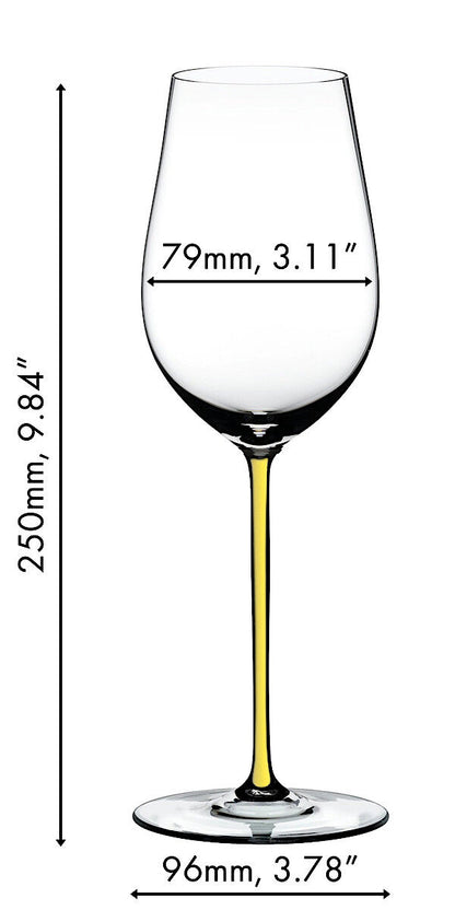 RIEDEL 4900/15Y FATTO A MANO Riesling / Zinfandel Weinglas - Stiel GELB – Bild 2