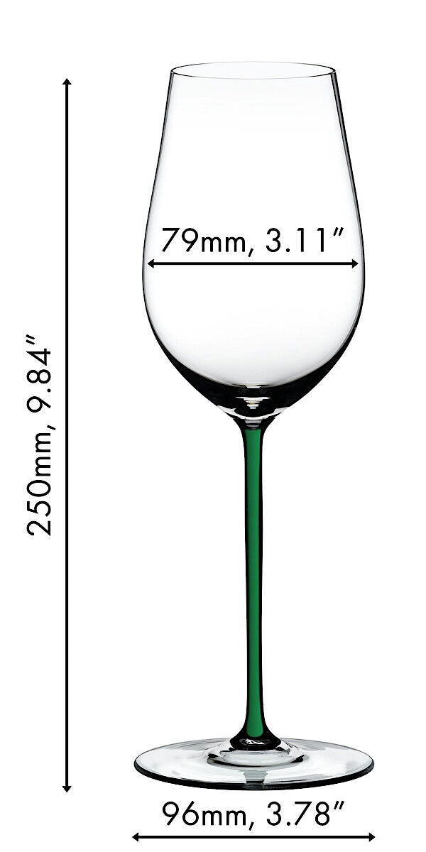 RIEDEL 4900/15G FATTO A MANO Riesling / Zinfandel Weinglas - Stiel GRÜN – Bild 2