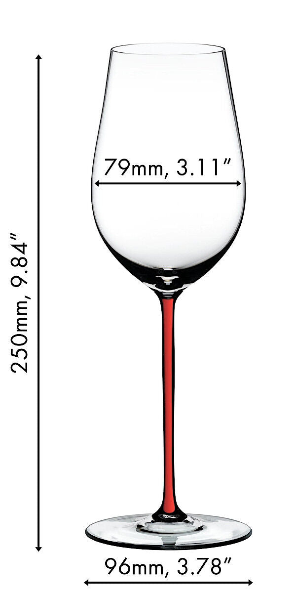 RIEDEL 4900/15R FATTO A MANO Riesling / Zinfandel Weinglas - Stiel ROT – Bild 2