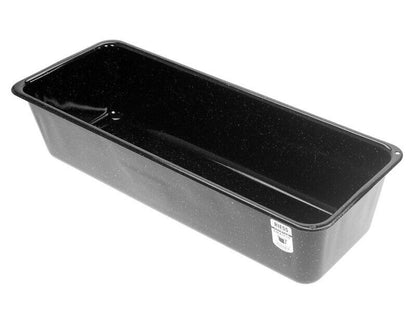 RIESS 0633-022 Brotbackform 35 cm, Emaille, Profibäcker, Schwarz / Königskuchenform / Emaillebackform