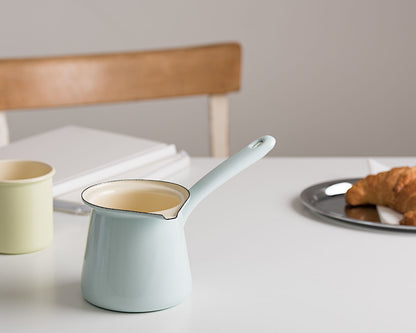 RIESS 0445-006 Kaffeekocher 11 cm, 0,75 L, Emaille, Classic, Türkis / Kaffeebereiter – Bild 3