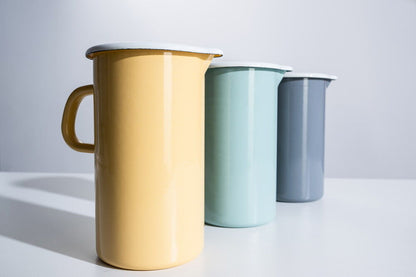 RIESS 0836-065 Emaillekrug 1,5 L, Pure Grey, H 19 cm / Emaille Krug – Bild 5