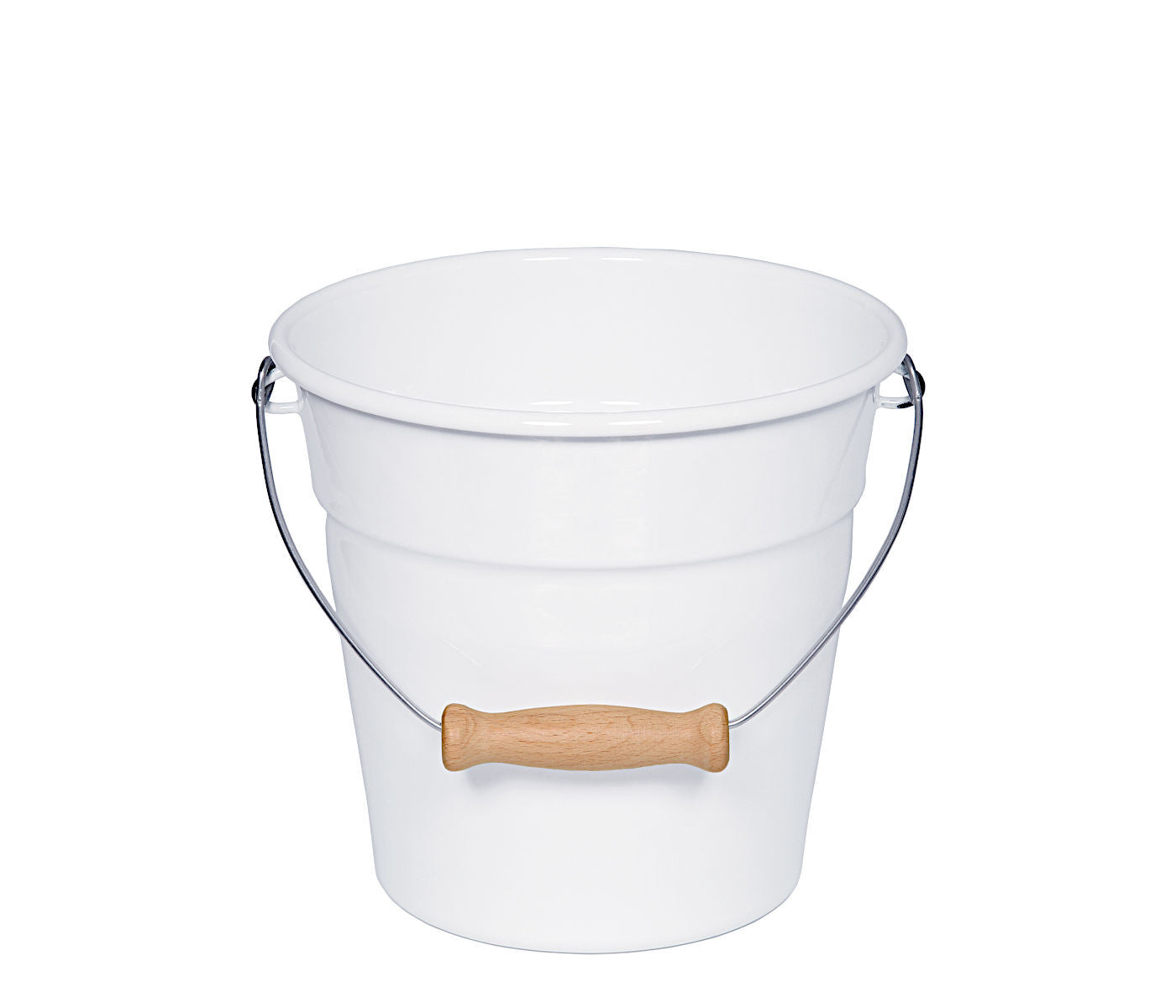 RIESS 0597-033 Minieimer 16 cm, Emaille, CLASSIC WEISS / Abfalleimer