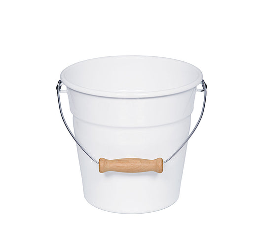 RIESS 0597-033 Minieimer 16 cm, Emaille, CLASSIC WEISS / Abfalleimer