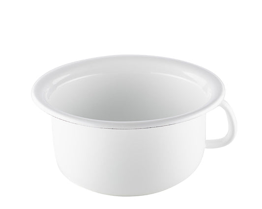 RIESS 0365-033 Nachttopf 23 cm, Emaille, CLASSIC, CLASSIC WEISS