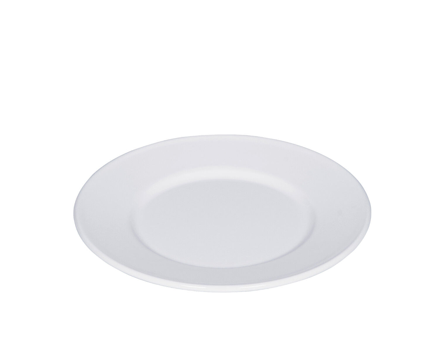 RIESS 0302-033 Teller flach 21 cm, Classic Weiss / Emailleteller