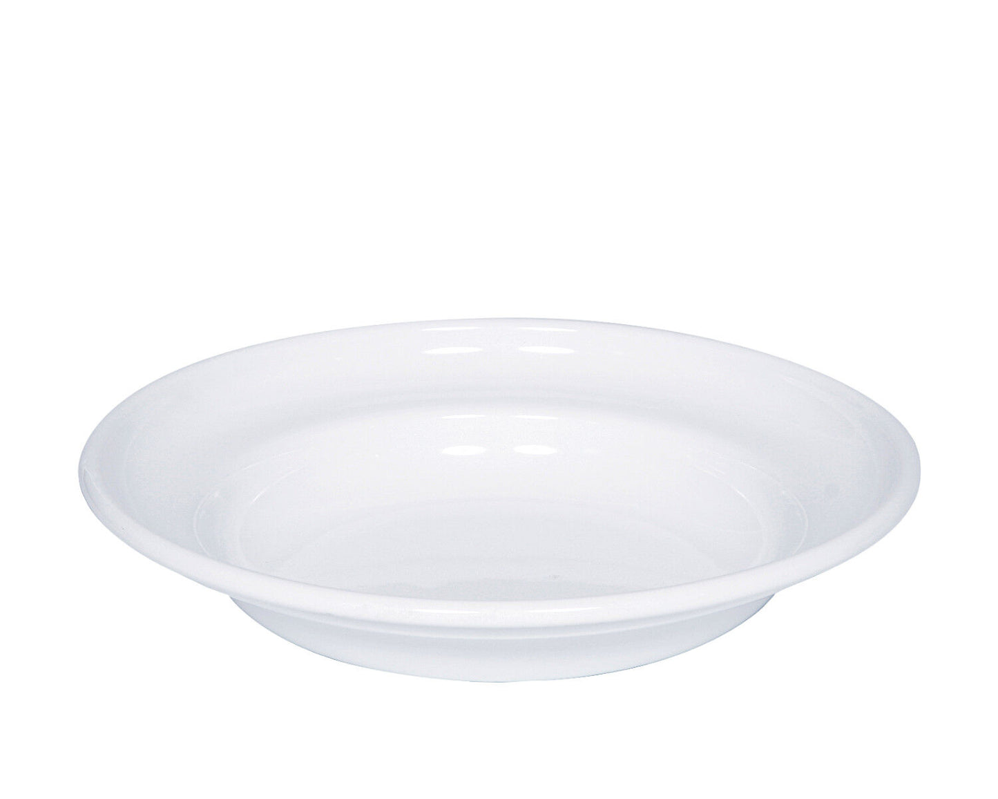 10er SET RIESS 0306-033 Teller tief 22 cm, Classic Weiss / Emailleteller – Bild 2
